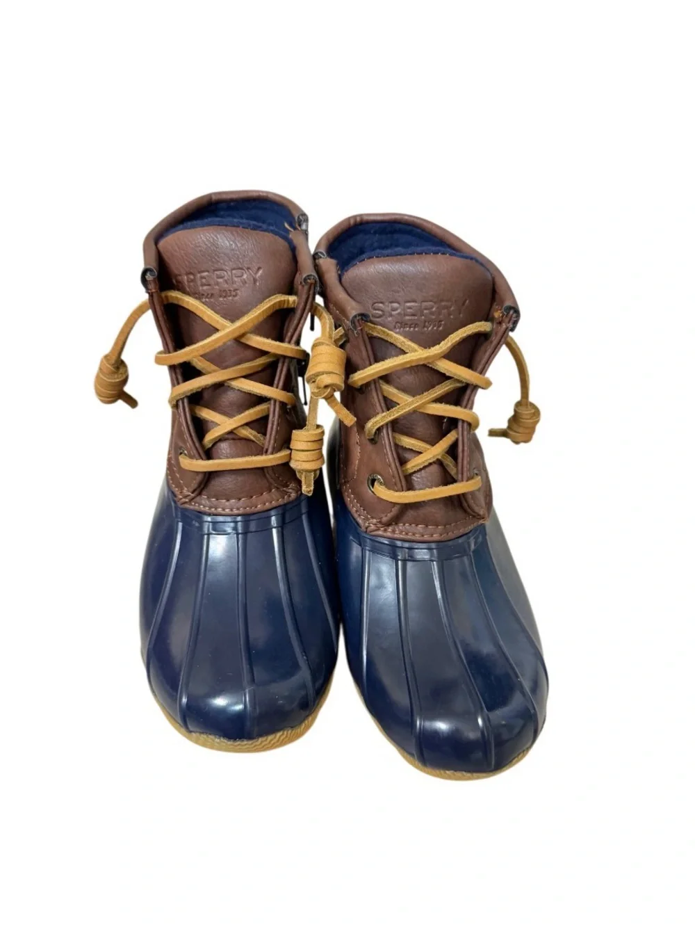 SPERRY SALTWATER insulated leather duck boots girl’s shoes  size 12